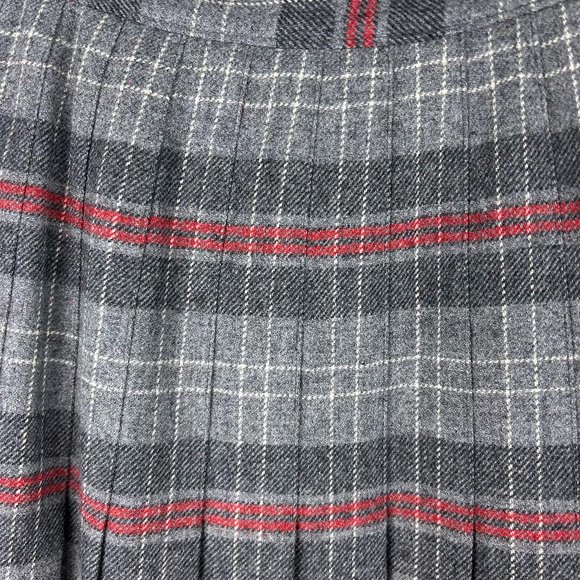 Vintage Pendleton Academia Preppy Plaid Wool Pleated Skirt Country Quiet Luxury - Picture 7 of 14